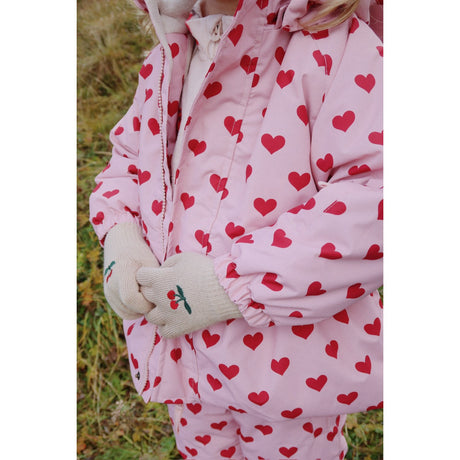 Konges Sløjd Cherry/Stripe 2 Pack Filla Handskar