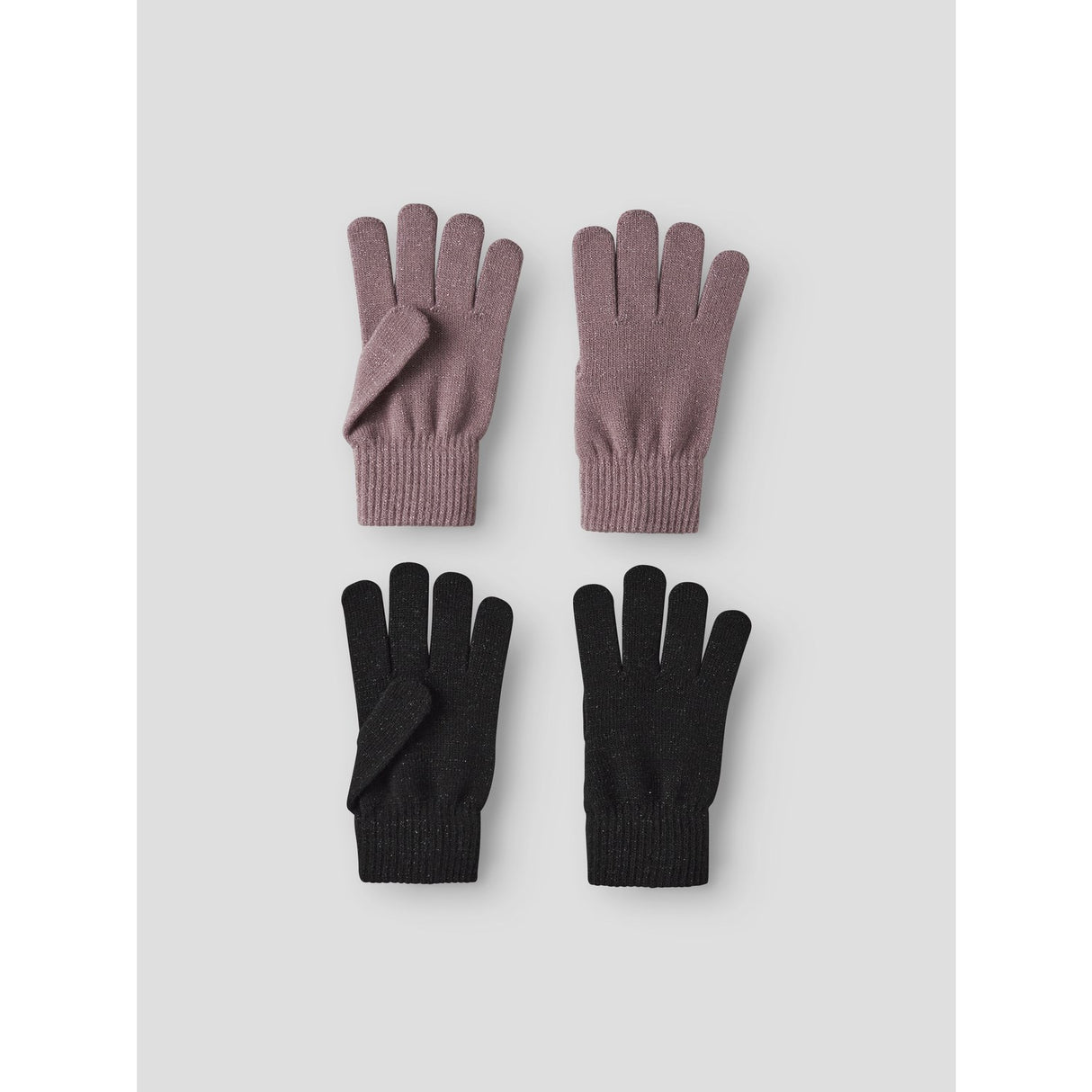 Name It Black Woodrose Nkfmagic Glitter Handskar 2P