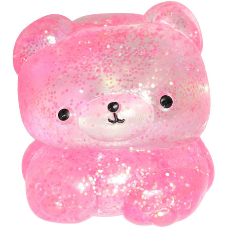 Pocket Money Squeeze Sugar Glitter Björn Pink