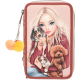 TOPModel Fur Ever Friends Triple Pencil Case