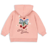 Konges Sløjd Mellow Rose Lou Paljet Sweat Zip Huva Ocs