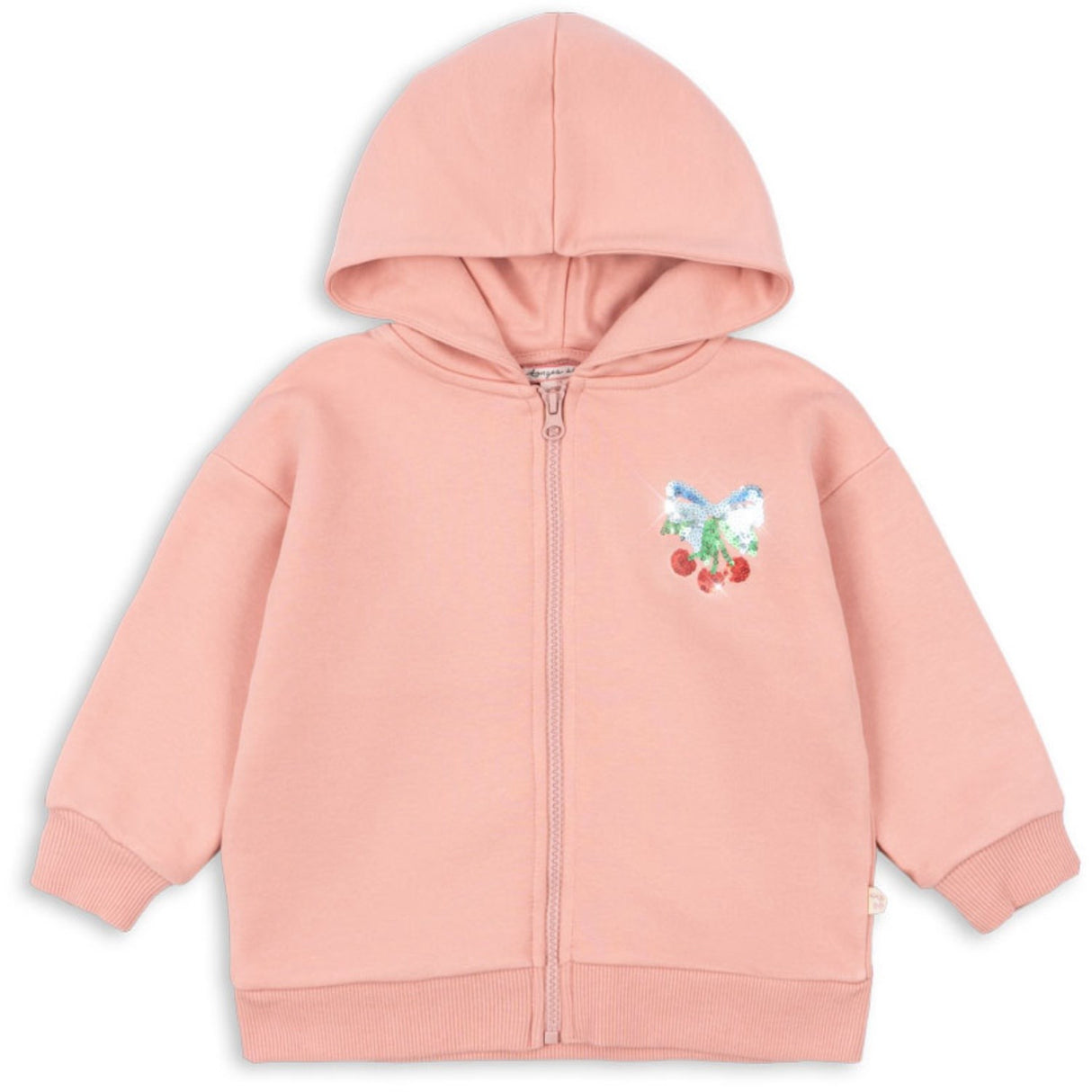 Konges Sløjd Mellow Rose Lou Paljet Sweat Zip Huva Ocs