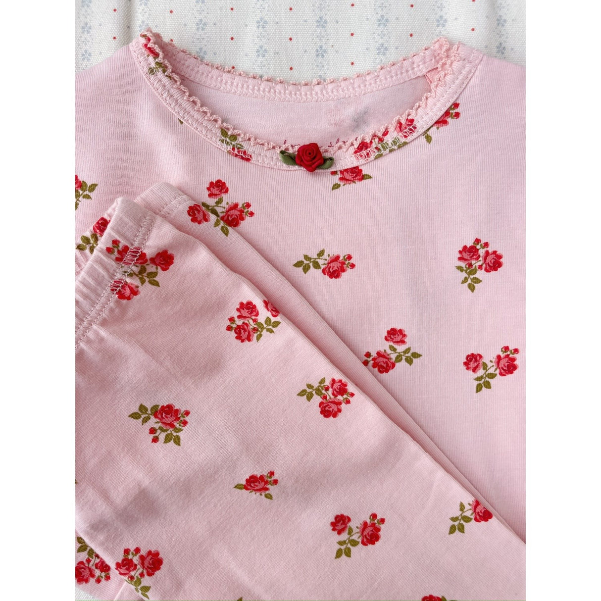 Konges Sløjd Rosa Pink Basic Byxor GOTS
