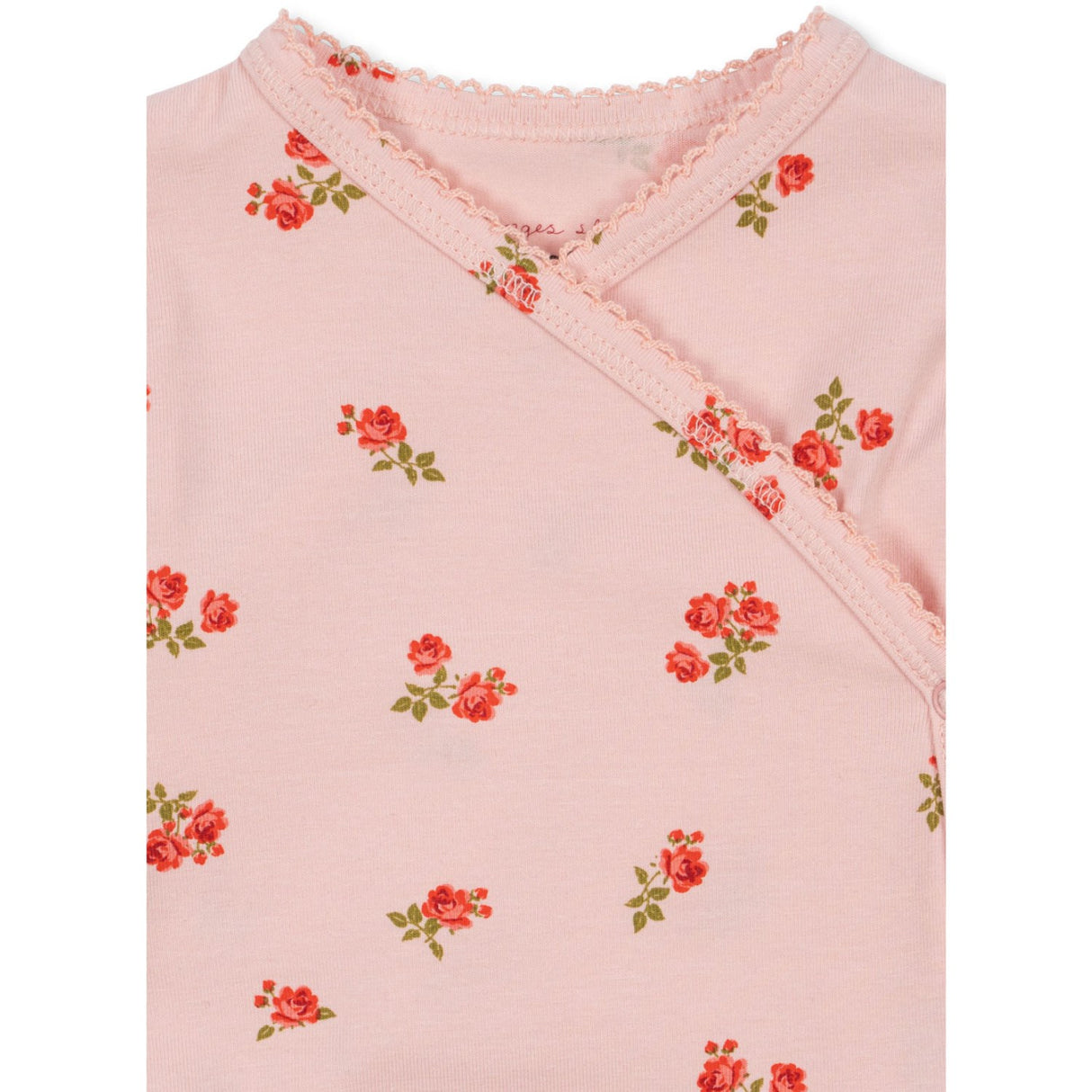 Konges Sløjd Rosa Pink Basic Ls Newborn Body GOTS