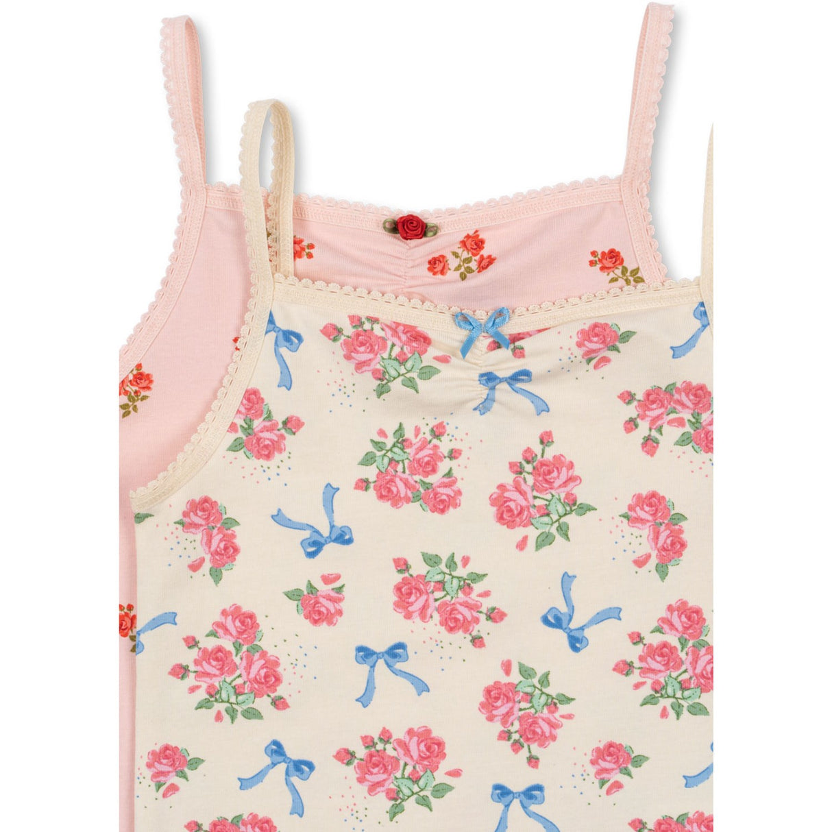 Konges Sløjd Bella Rosita/Rosa Pink Basic 2 Pack Rem Topp GOTS