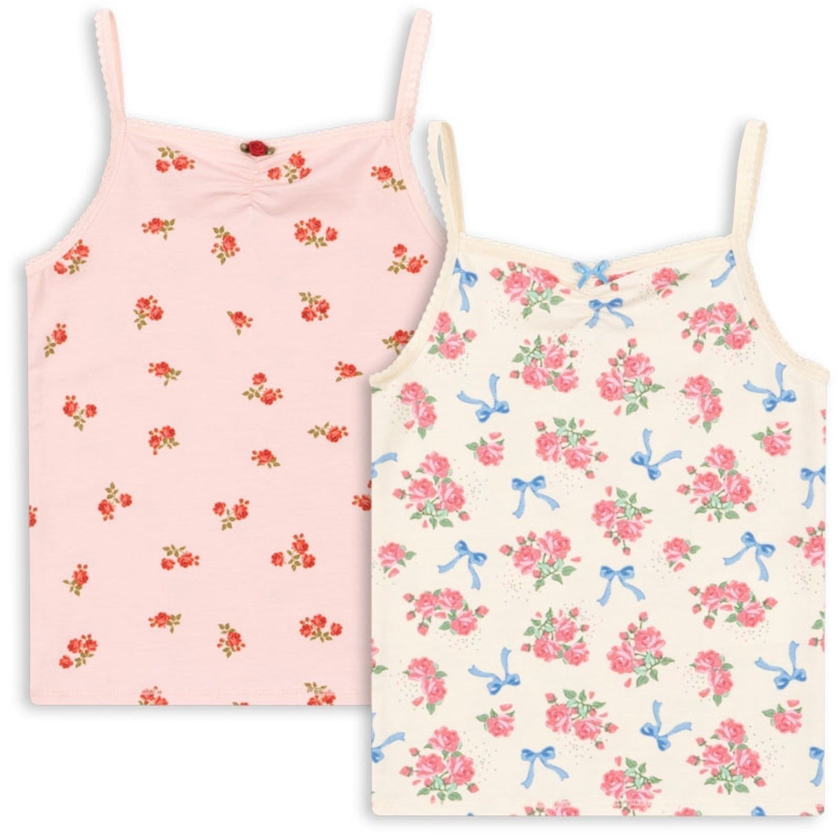 Konges Sløjd Bella Rosita/Rosa Pink Basic 2 Pack Rem Topp GOTS