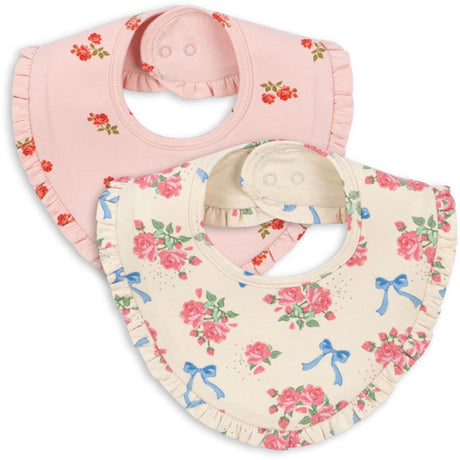 Konges Sløjd Bella Rosita/Rosa Pink Basic 2 Pack Frill Haklapp