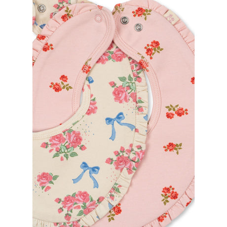 Konges Sløjd Bella Rosita/Rosa Pink Basic 2 Pack Frill Haklapp