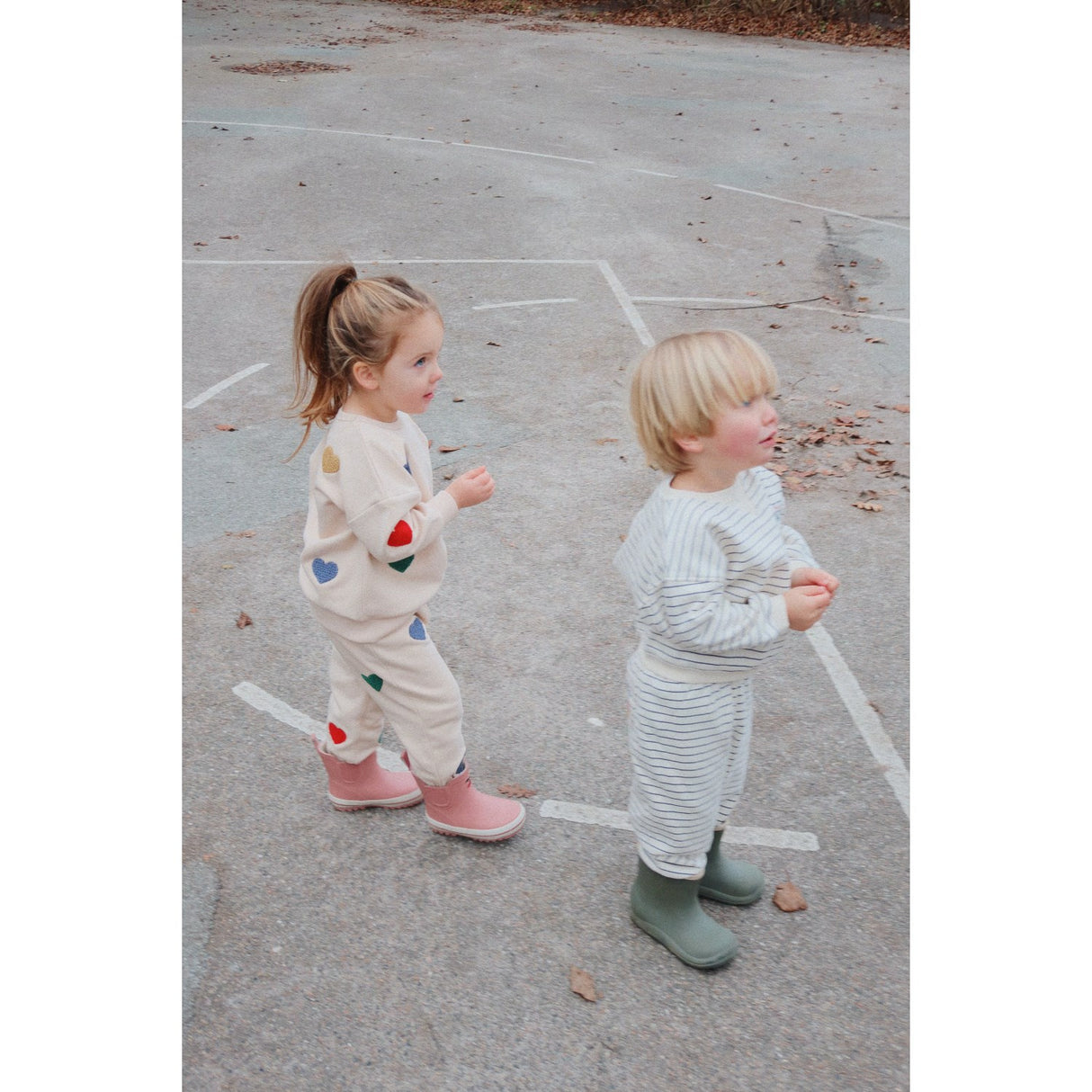 Konges Sløjd Captains Blue/Antique White Amio Sweat Skjorta Ocs