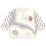 Konges Sløjd Captains Blue/Antique White Amio Sweat Skjorta Ocs