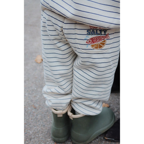 Konges Sløjd Captains Blue/Antique White Amio Sweat Byxor Ocs