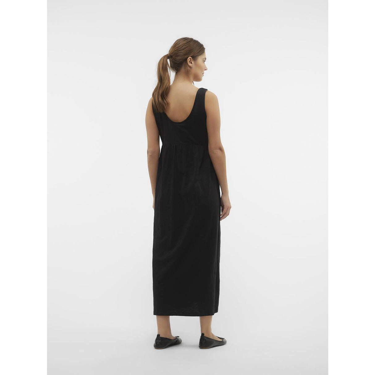 Mama;licious Black Mlevi Lia Sl Jrs Ankle Klänning 2F Noos