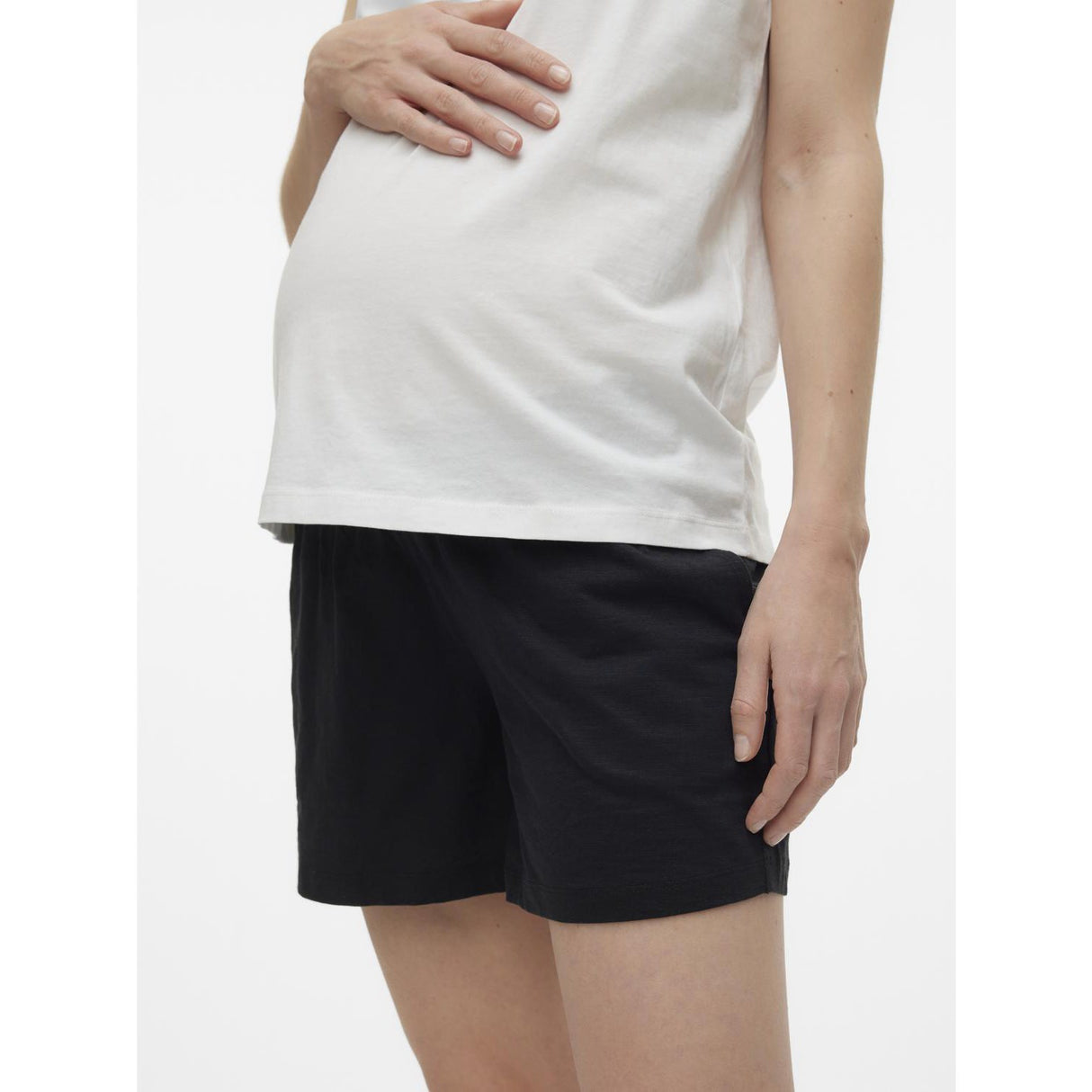 Mama;licious Black Mlivy Jersey Shorts Noos