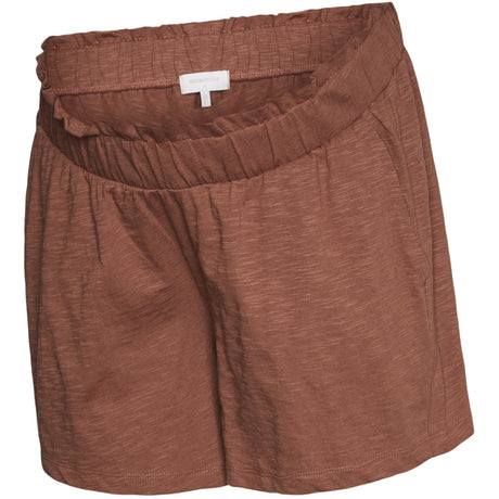 Mama;licious Mahogany Mlivy Jersey Shorts Noos