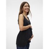 Mama;licious Black Mlevi Lia Sl Jrs Topp 2F Noos
