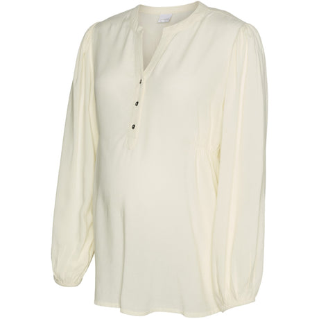 Mama;licious Birch Mlmercy Lia L/S Wo Topp 2F Noos