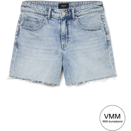Vero Moda Maternity Light Blue Denim Vmmtess Kort Dnm Shorts Mix Ga Noos