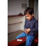 COPENHAGEN COLORS Brown/Blue Check Comb. Checkered Cowboy Skjorta