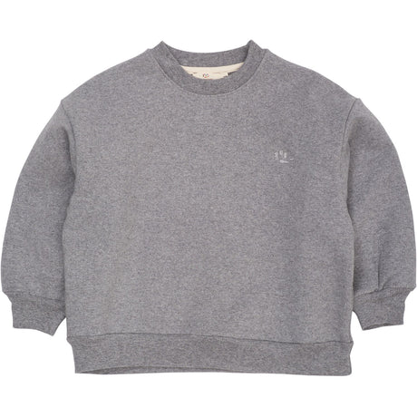 COPENHAGEN COLORS Dk Grey Mel Classic Sweatshirt W. Logo Embroidery