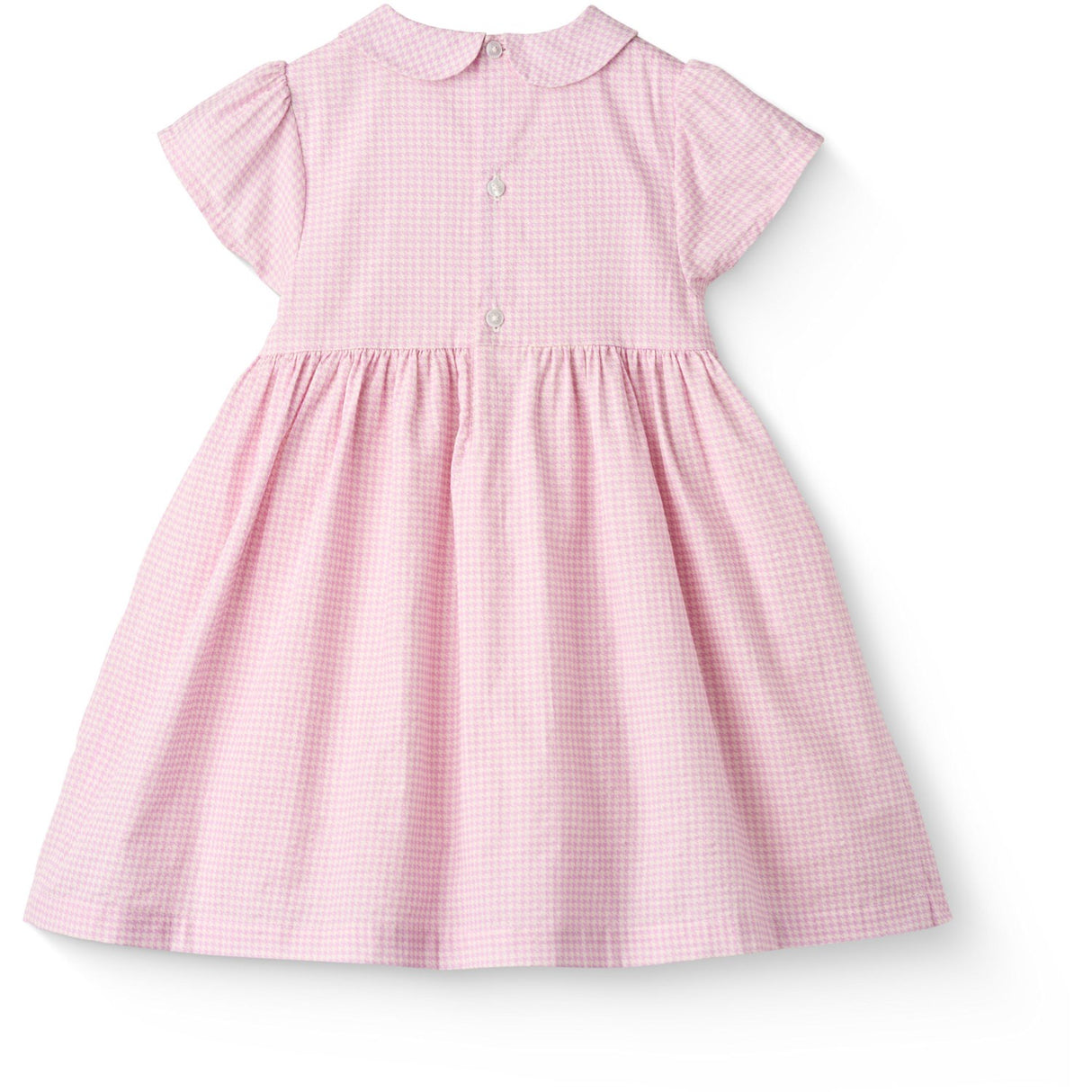 COPENHAGEN COLORS Syringa Comb. Houndstooth Klänning W. Handmade Unicorn Embroidery Och Smock