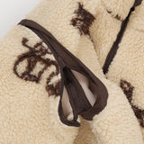 COPENHAGEN COLORS Sand/Cowboy Comb. Printed Nallebjörn Jacka W. Removable Ärmar