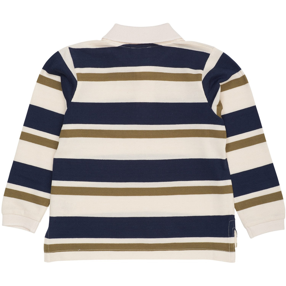 COPENHAGEN COLORS Green Combi Striped Pique Pikétröja Blus