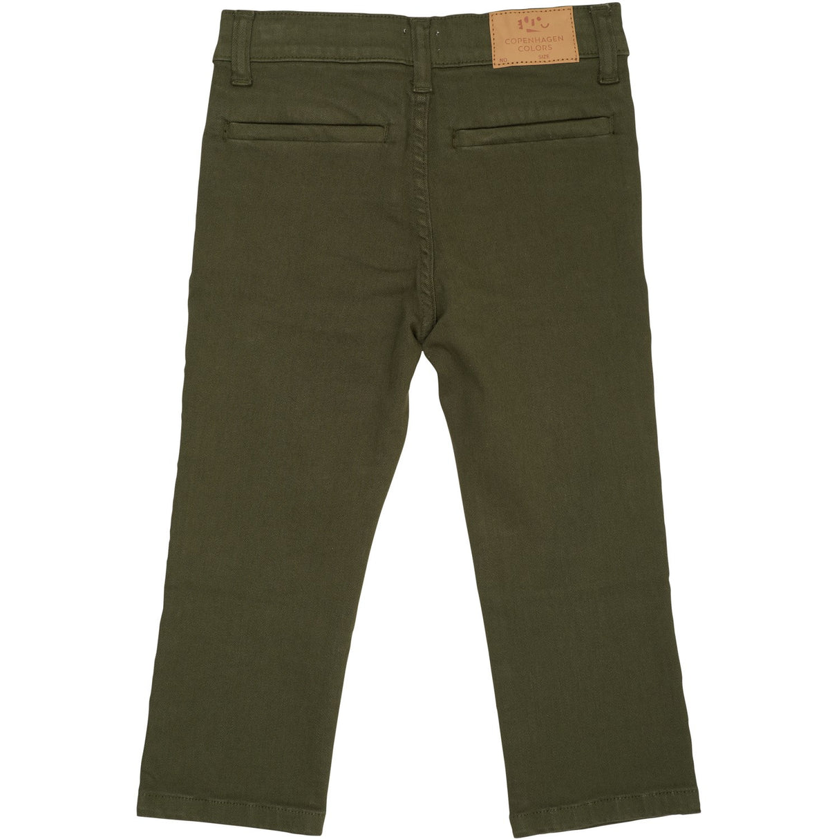 COPENHAGEN COLORS Dk Green Twill Chinos Slim - Med Stretch