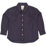 COPENHAGEN COLORS Brown/Blue Check Comb. Checkered Cowboy Skjorta