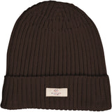 COPENHAGEN COLORS Dk Brown Bomull Stickad Classic Beanie