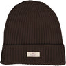 COPENHAGEN COLORS Dk Brown Bomull Stickad Classic Beanie