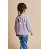 COPENHAGEN COLORS Lavender Stickad Classic Rib Blus