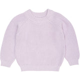 COPENHAGEN COLORS Lavender Stickad Classic Rib Blus