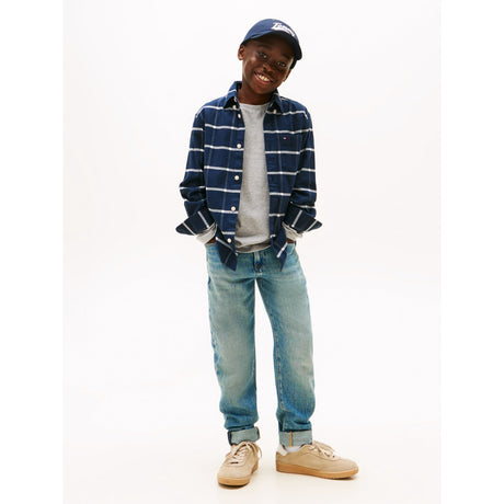 Tommy Hilfiger Black Check Window Pane Check Skjorta Ls