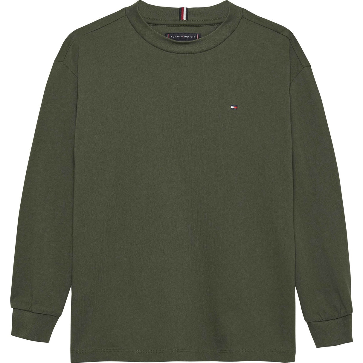 Tommy Hilfiger Pewter Green Essential T-Shirt Ls