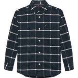 Tommy Hilfiger Black Check Window Pane Check Skjorta Ls