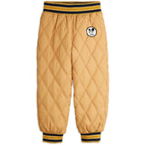 Mini Rodini Beige Ritzratz Patch Quiltad Outerwear Trousers