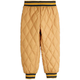 Mini Rodini Beige Ritzratz Patch Quiltad Outerwear Trousers