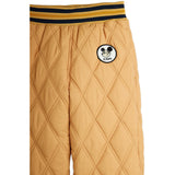 Mini Rodini Beige Ritzratz Patch Quiltad Outerwear Trousers