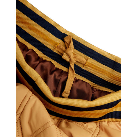 Mini Rodini Beige Ritzratz Patch Quiltad Outerwear Trousers