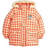 Mini Rodini Red Ritzratz Patch Gingham AOP Heavy Puffer