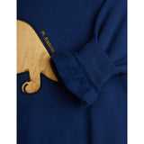 Mini Rodini Blue Dino Application Sweatshirt