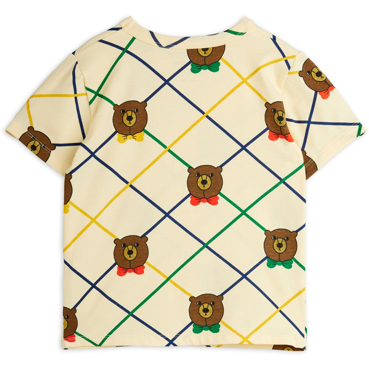 Mini Rodini Off-white Björn Check AOP Ss Tee