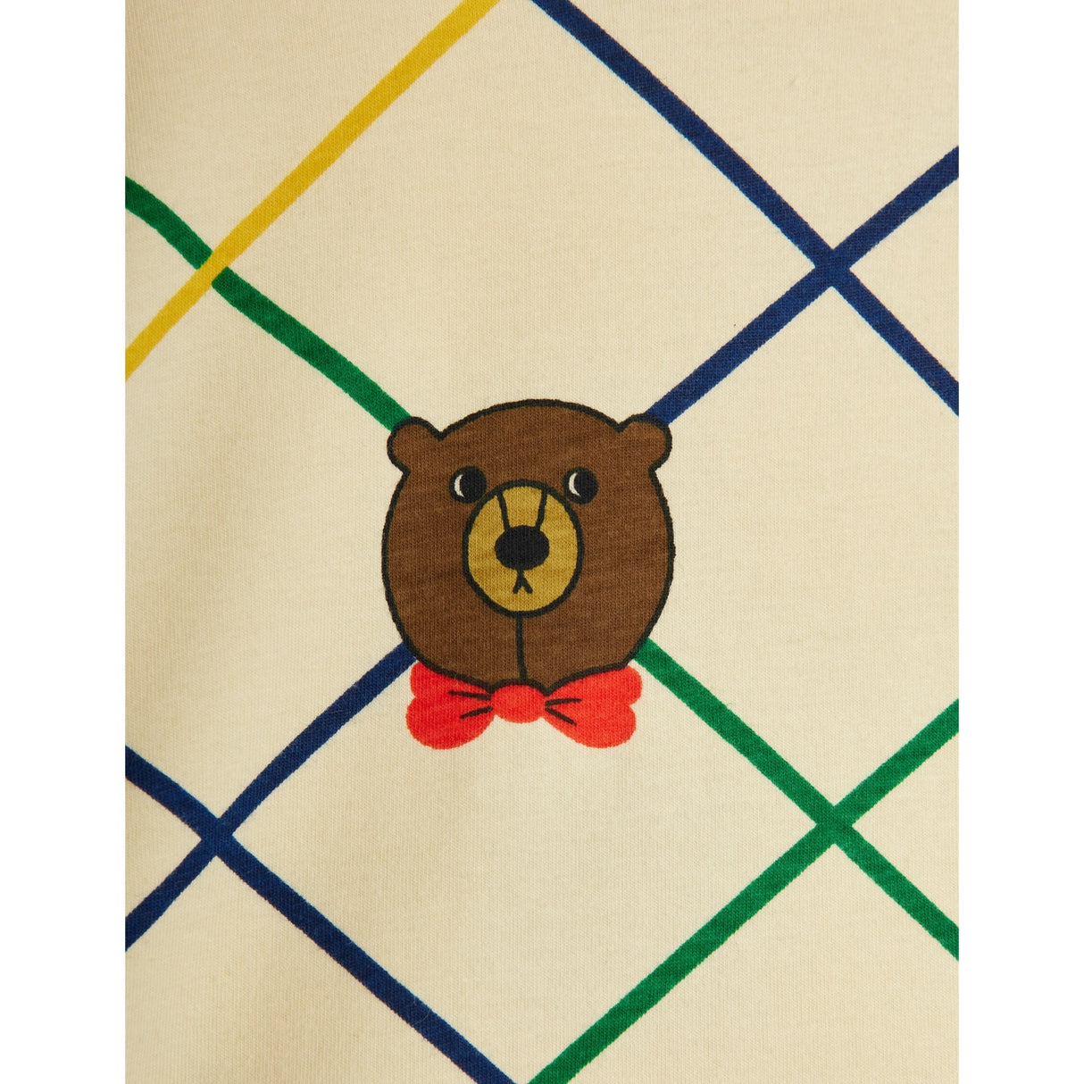 Mini Rodini Off-white Björn Check AOP Ss Tee