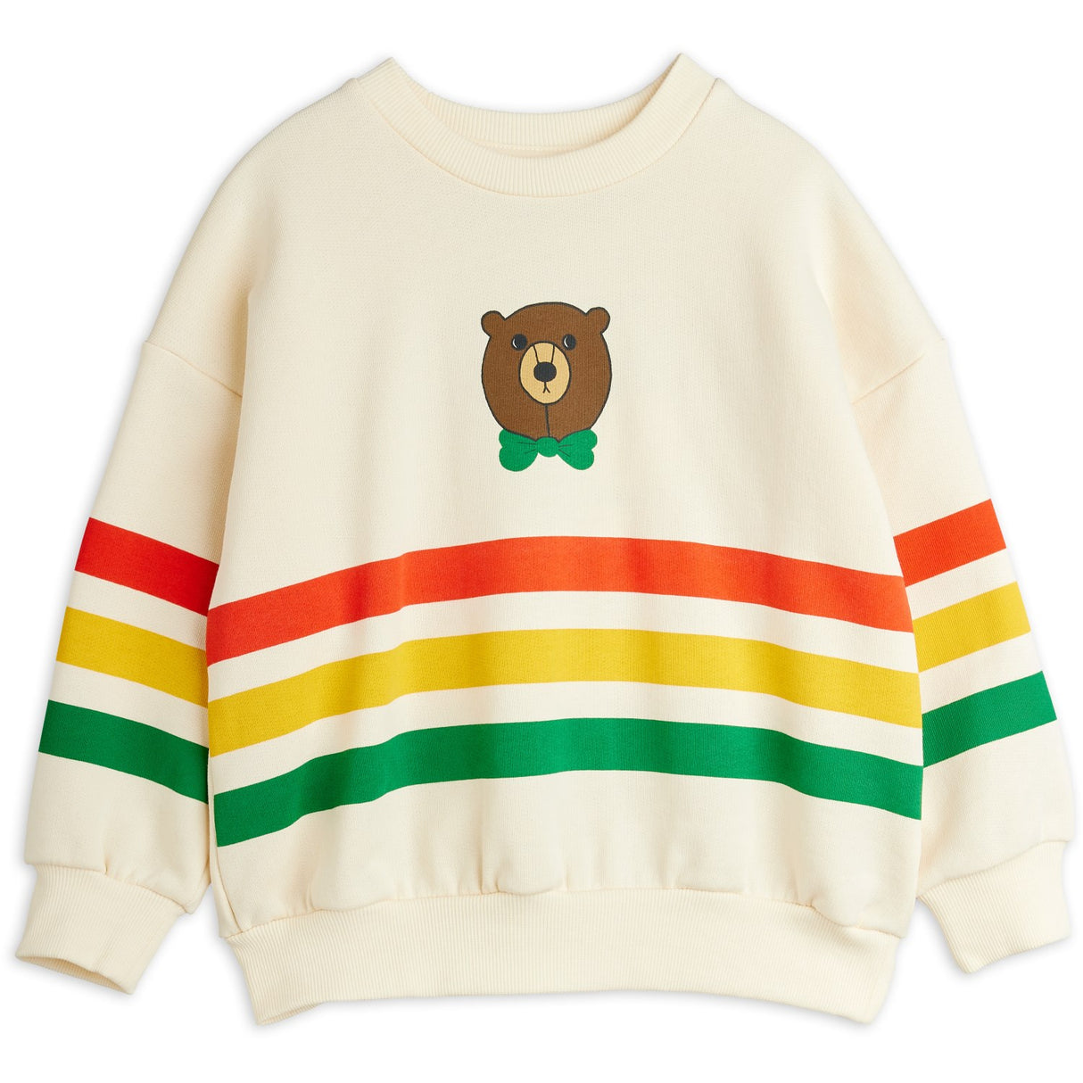Mini Rodini Off-white Björn Stripe Sweatshirt