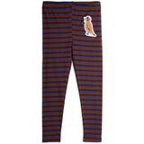 Mini Rodini Brown Stripe Bird Patch Leggings