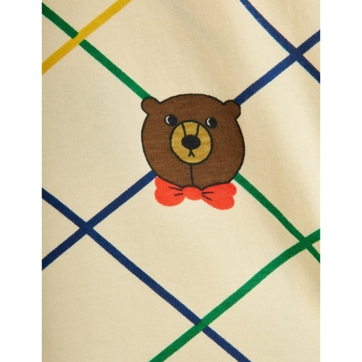 Mini Rodini Off-white Björn Check AOP Leggings