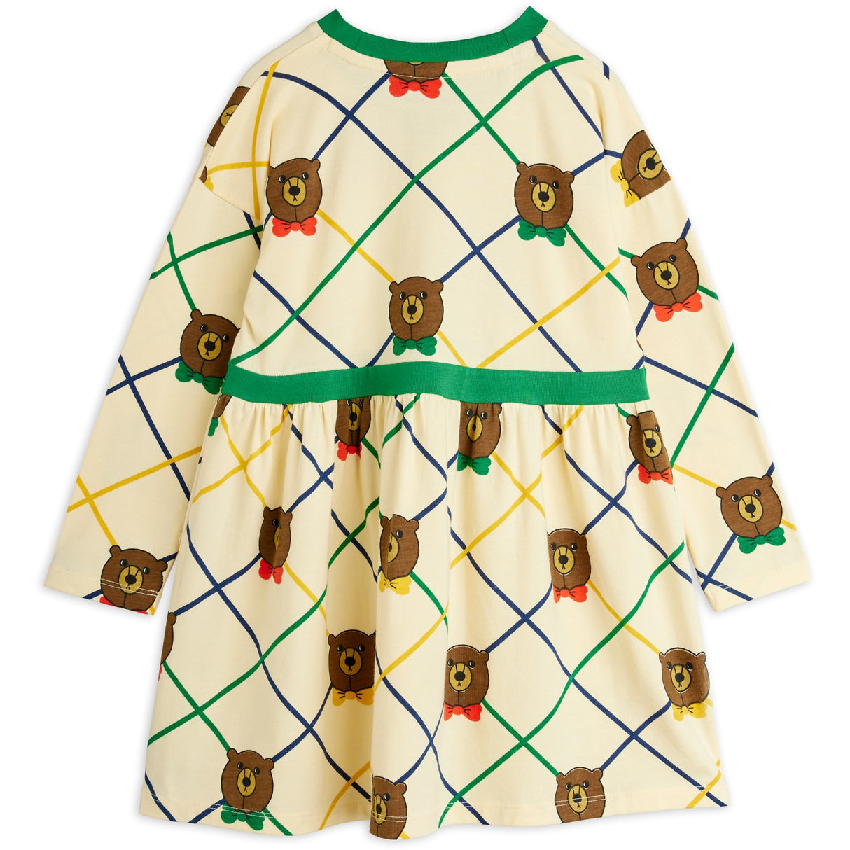 Mini Rodini Off-white Björn Check AOP Ls Klänning