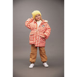 Mini Rodini Beige Ritzratz Patch Quiltad Outerwear Trousers