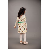 Mini Rodini Off-white Björn Check AOP Ls Klänning