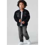 Levi's Jet Black Utility Sherpa Jacka